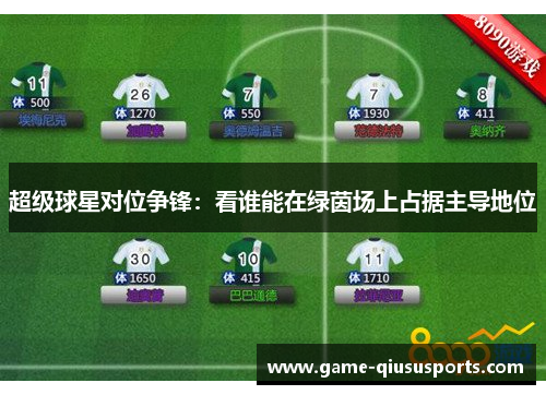超级球星对位争锋：看谁能在绿茵场上占据主导地位